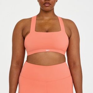 NWT SET active set - luxform - coral sz M